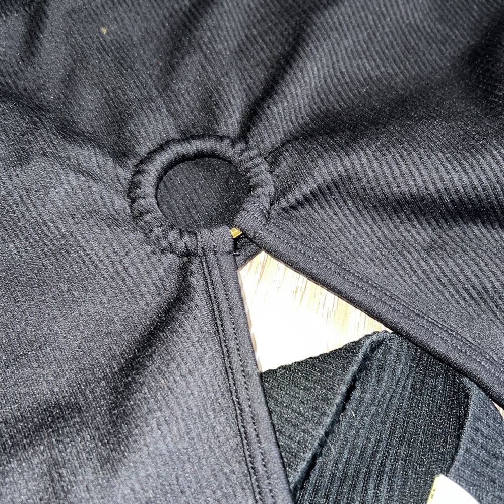 Aerie black ribbed matching set - Picture 5 of 6